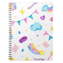 Caderno Espiral Arco-Íris - Acredite em Mágica