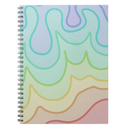 Caderno Espiral Arco-Íris Colorido Wiggle