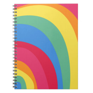 Caderno Espiral Arco-íris Funky