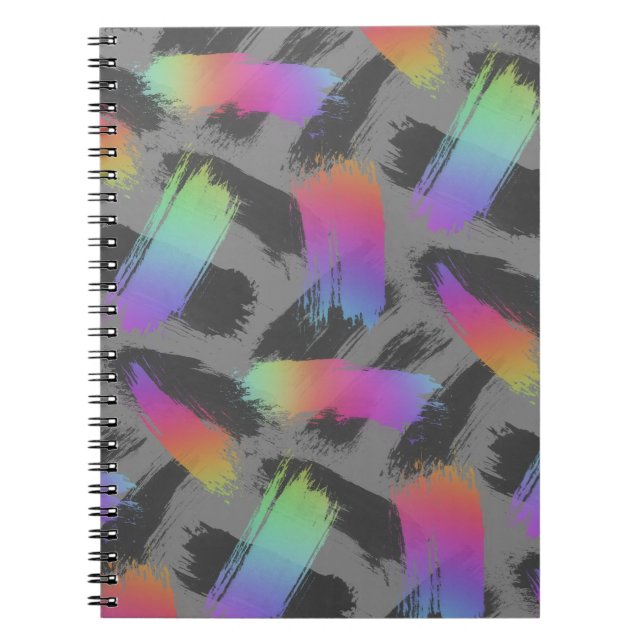 Caderno Espiral arco-íris retrô radical : (Frente)