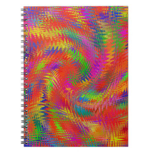 Caderno Espiral Arco-íris Tecido