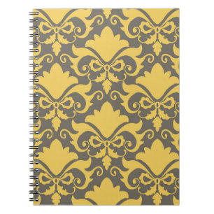 Caderno Espiral Arcos de Fumaça Dourada