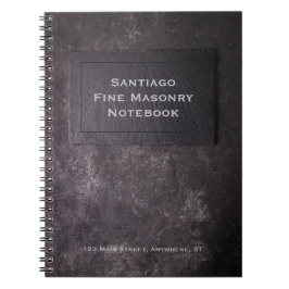 Caderno Espiral Ardósia e pedra personalizadas