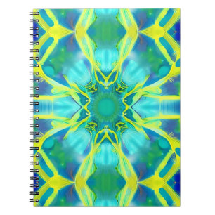 Caderno Espiral Areia, Corante Azul Cobalto e Corante Amarelo