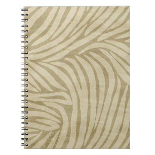 Caderno Espiral Areia de Impressão Zebra