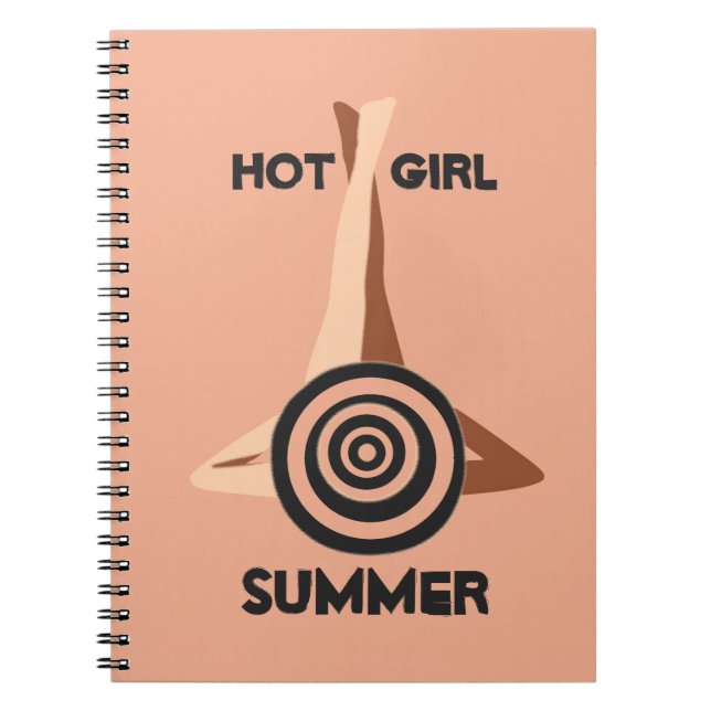 Caderno Espiral Areia De Pêssego Para Meninas Quentes (Frente)