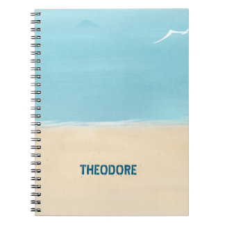 Caderno Espiral Areia de Praia Aqua