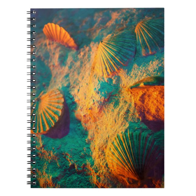 Caderno Espiral Areia e conchas (Frente)