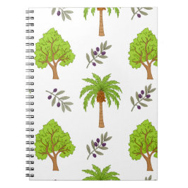 Caderno Espiral Argan et Motif de dattes