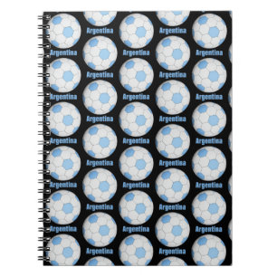 Caderno Espiral Argentina futebol