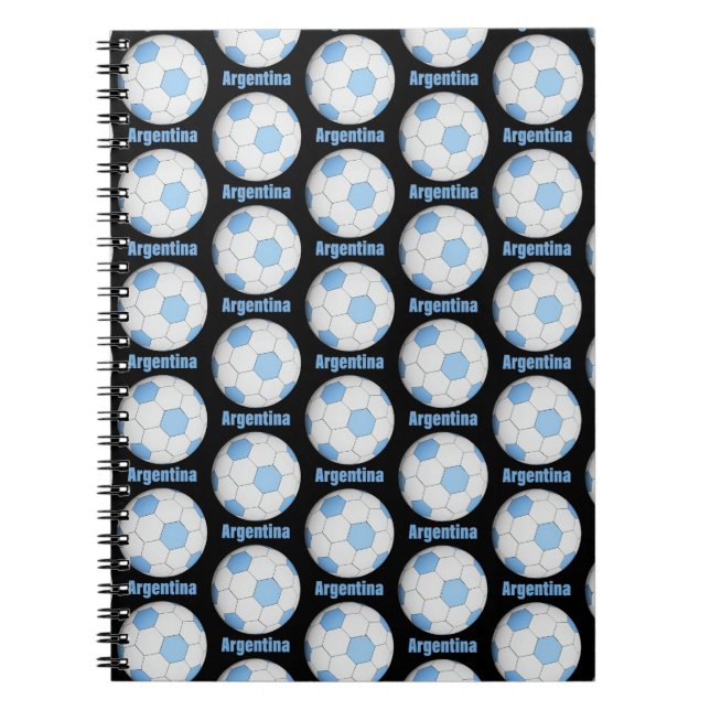 Caderno Espiral Argentina futebol  (Frente)