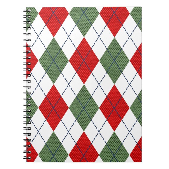 Caderno Espiral Argyle Natal (Frente)