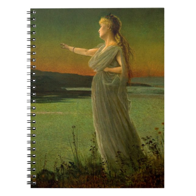 Caderno Espiral Ariadne em Naxos John Atkinson Grimshaw (Frente)