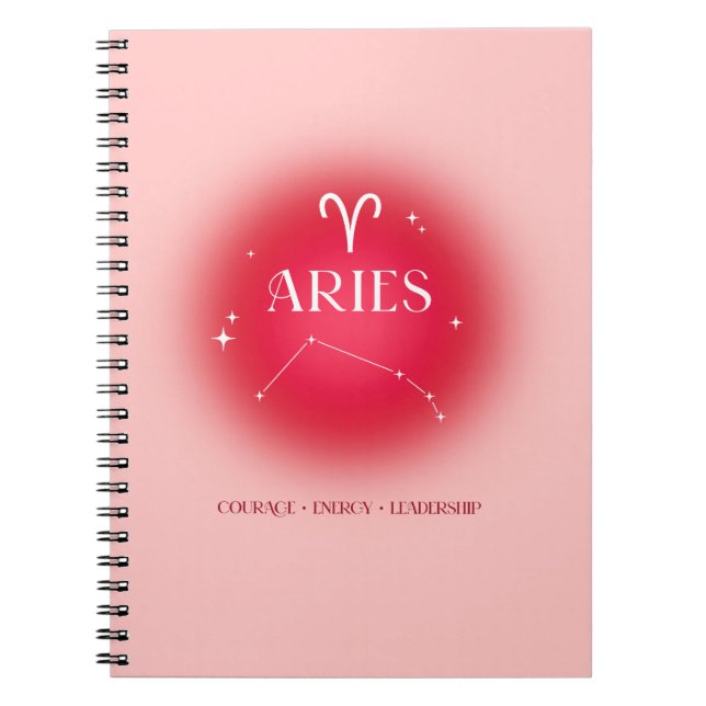 Caderno Espiral Aries aura (Frente)