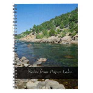 Caderno Espiral Arkansas River no Colorado - Notebook Personalizad