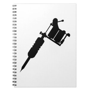 Caderno Espiral arma de tatuagem