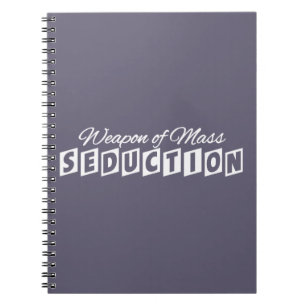 Caderno Espiral Arma do notebook personalizado de Sedução em Massa