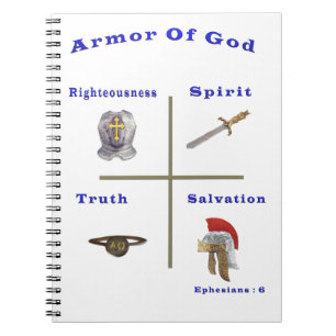 Caderno Espiral Armadura de Deus