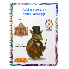 Caderno Espiral Armand o armadillo apresentador de circo