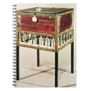Caderno Espiral Armário ornamentado do tesouro de Tutankhamun