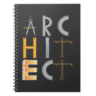 Caderno Espiral Arquiteto oferece alunos de arquitetura