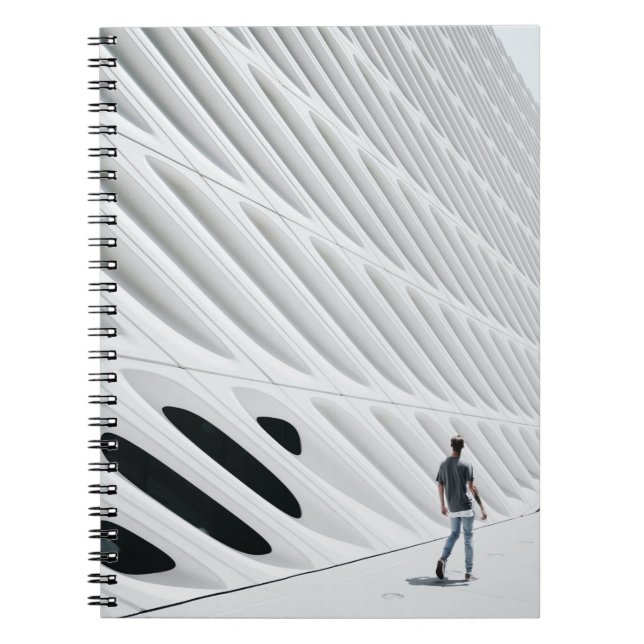 Caderno Espiral Arquitetura criativa do homem branco (Frente)