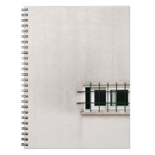 Caderno Espiral Arquitetura de janelas de construção antiga