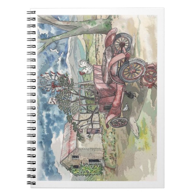 Caderno Espiral Arranhão de Galinha (Frente)