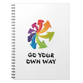 Caderno Espiral Arranhões Arco-Íris - Faça o seu próprio caminho