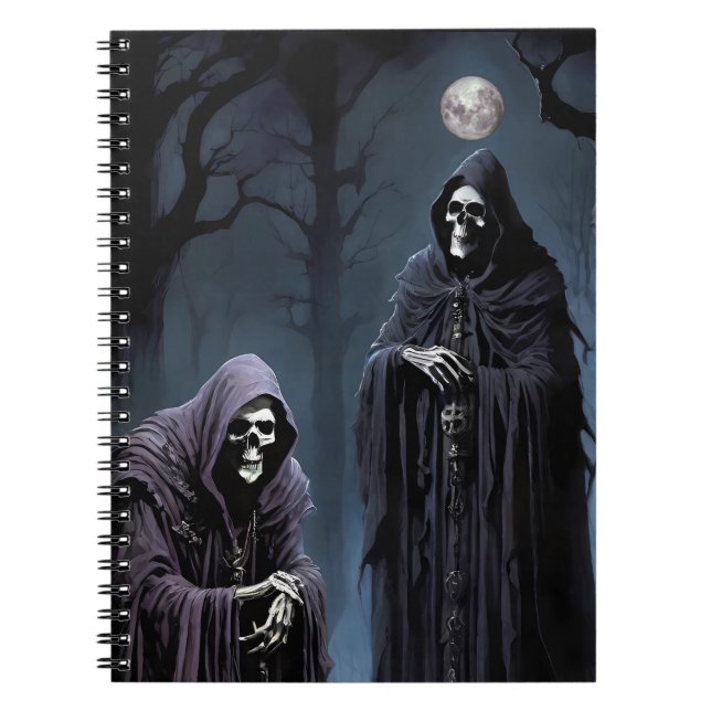 Caderno Espiral Arrefecimento na Lua Pálida (Frente)