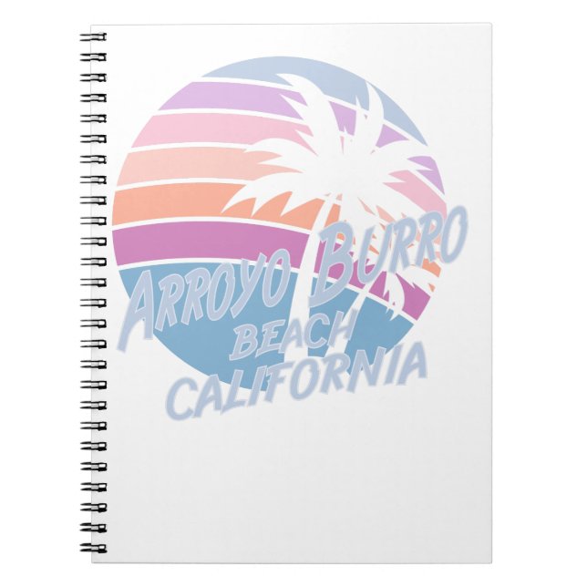 Caderno Espiral Arroyo Burro Beach California (Frente)