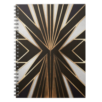 Caderno Espiral Art Deco 20s Elegante