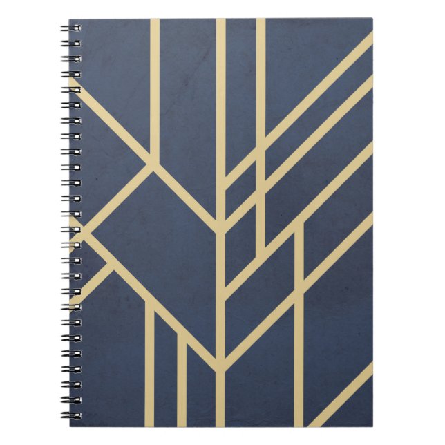 Caderno Espiral Art Deco design (Frente)