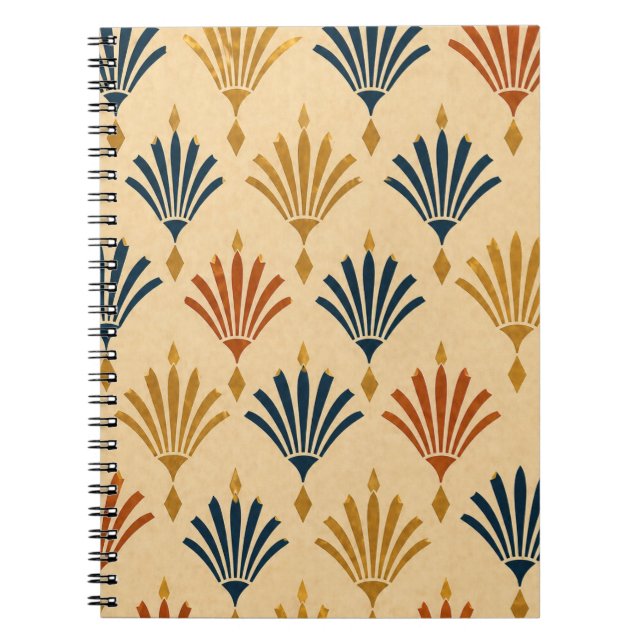 Caderno Espiral Art Deco Geometric Notebook (Frente)
