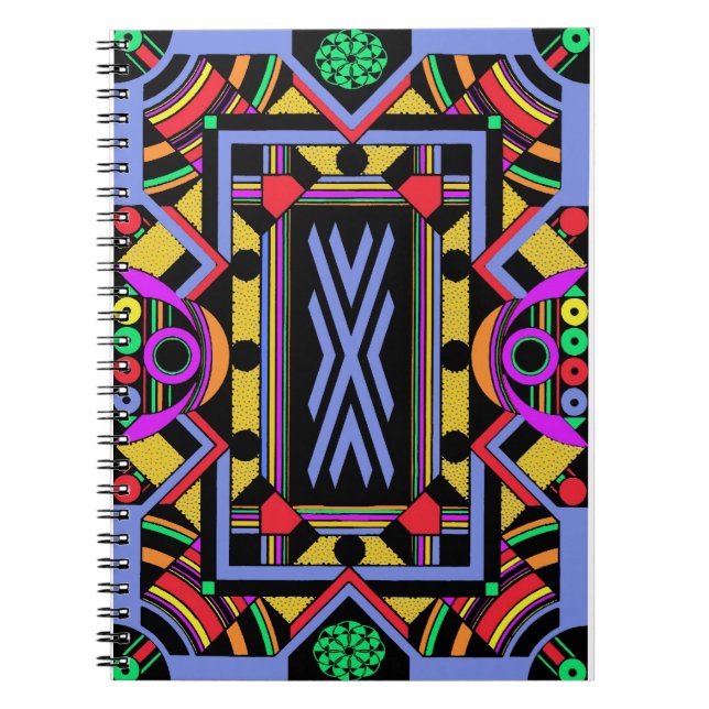 Caderno Espiral Art Deco-Mania (Frente)