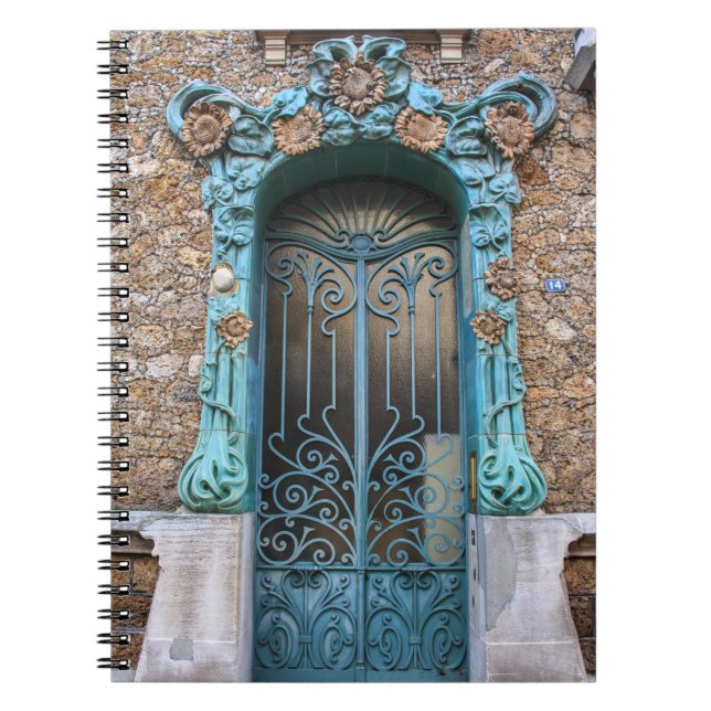 Caderno Espiral Art Nouveau Sunflower Door  No14. - (Frente)