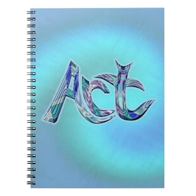Caderno Espiral Arte a palavra (Frente)