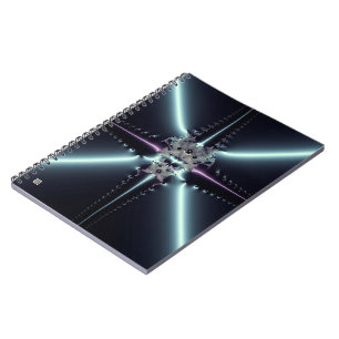 Caderno Espiral Arte Abstrata Estrela Azul