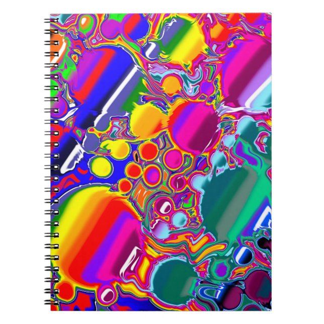 Caderno Espiral Arte Abstrato (Frente)