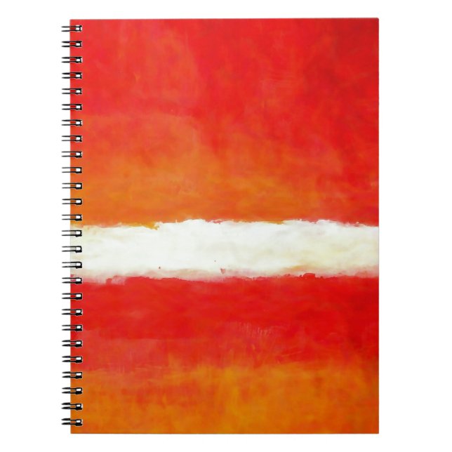 Caderno Espiral Arte Abstrato moderna - Estilo Rothko (Frente)