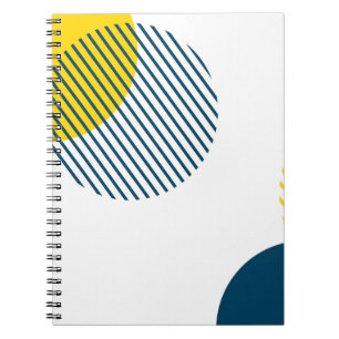 Caderno Espiral Arte abstrato moderna, simples, mínima, urbana mo