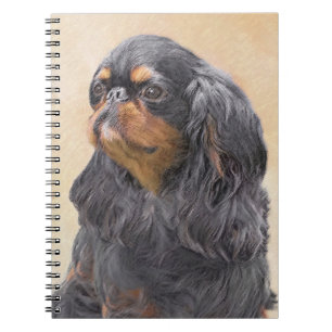 Caderno Espiral Arte Animal Original Pintura Inglesa Toy Spaniel