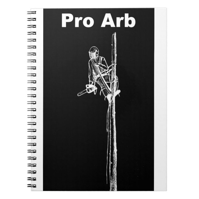 Caderno Espiral Arte Arborista Árvore Cirurgiã Chainsaw Paisaw (Frente)