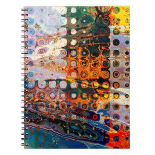 Caderno Espiral arte com textura de abstrato, arte de fundo, textu