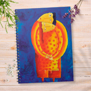 Caderno Espiral Arte Contemporânea Acrílica Pintura Juntos