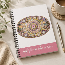 Caderno Espiral Arte da Deusa Náutica Espiritual do Oceano