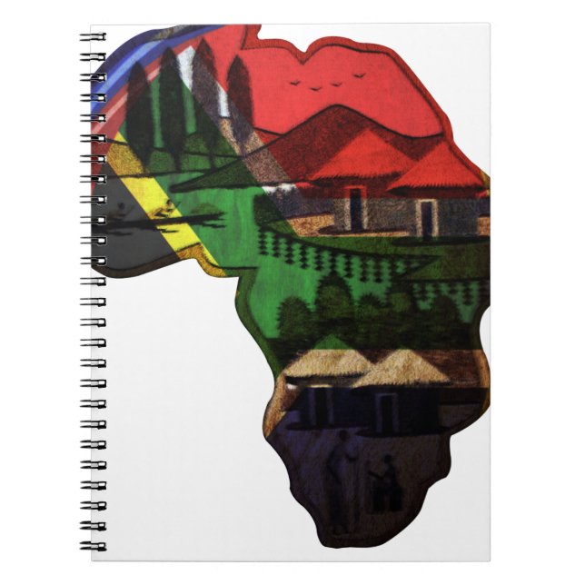 Caderno Espiral Arte da Herança Africana - Uma Fusão Cultural (Frente)