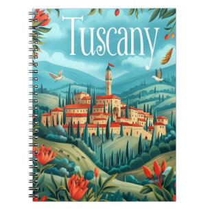 Caderno Espiral Arte da Toscana