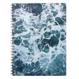 Caderno Espiral Arte das ondas do mar
