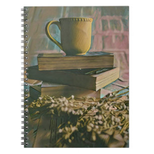 Caderno Espiral Arte de amante de biblioteca